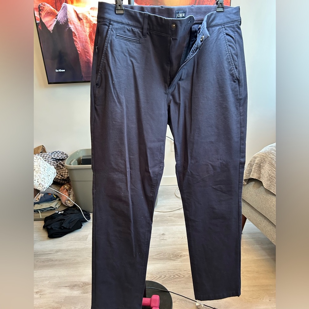 J. Crew Men's Dark Blue Chinos